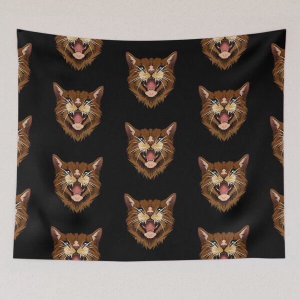 Item preview, Stylised cat meowing  designed and sold by IllustrateLaw.