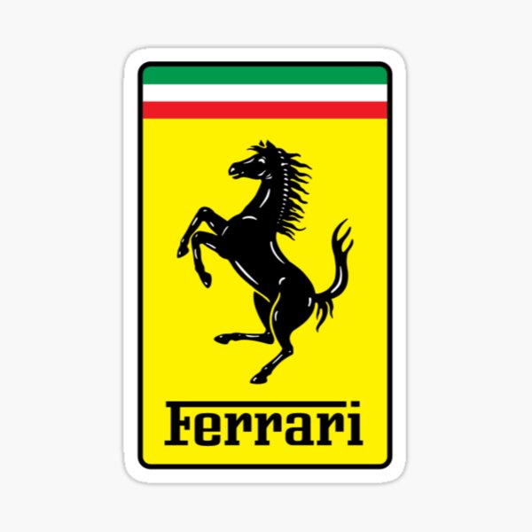 Ferrari Stickers Redbubble