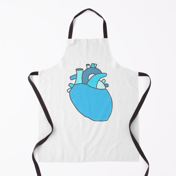 Item preview, Diseño de corazón anatómico de tiza (azul) designed and sold by generationgap.