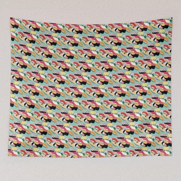 Item preview, Sushi - Japanese sushi pattern, foodie,  designed and sold by Woodchucky.