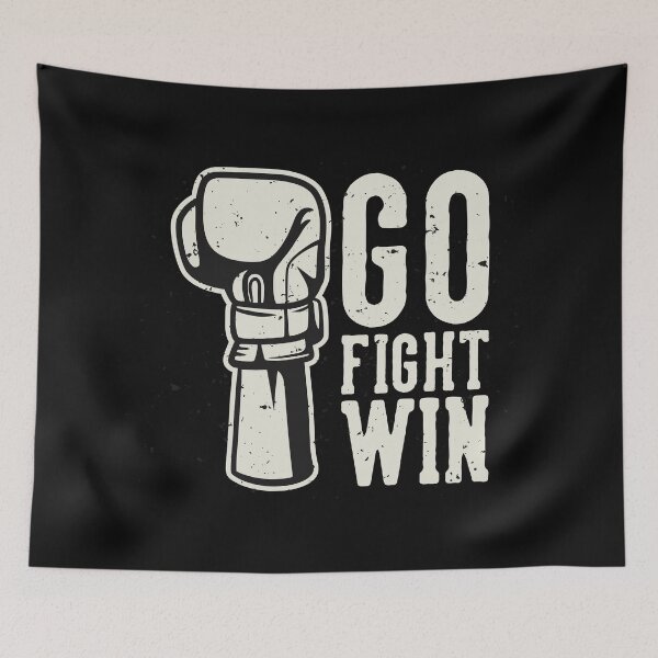 Item preview, Go fight win with boxing hand gloves designed and sold by urbanstore69.