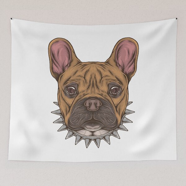 Item preview, French bulldog head  designed and sold by urbanstore69.