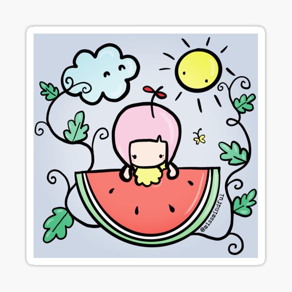 Happy Watermelon Day Sticker