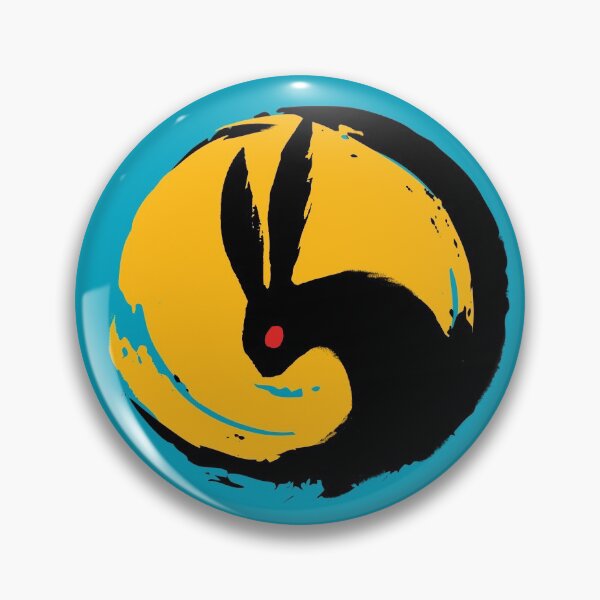 Item preview, Rabbit Moon - Black and Yellow Variant designed and sold by WishingInkwell.