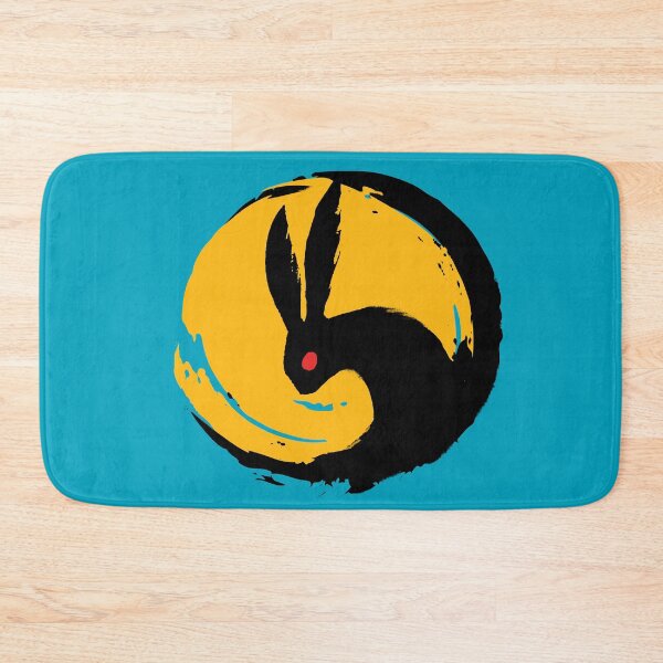 Item preview, Rabbit Moon - Black and Yellow Variant designed and sold by WishingInkwell.