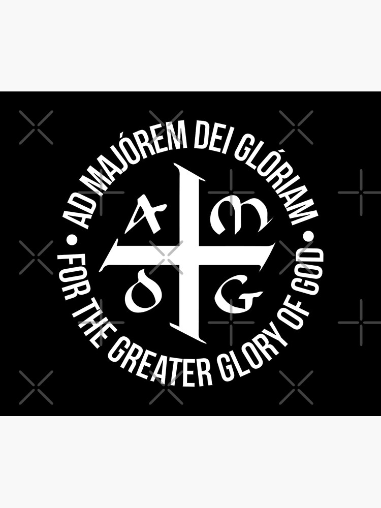  ad maiorem dei gloriam for the greater glory of god logo motto