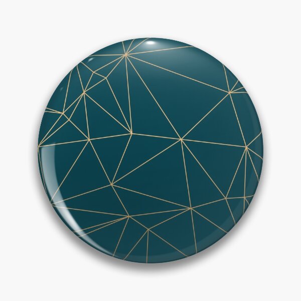 Item preview, Benjamin Moore Hidden Sapphire Gold Geometric Pattern designed and sold by Vic Torys ☆.