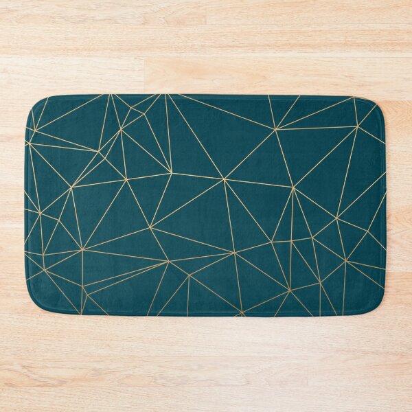 Item preview, Benjamin Moore Hidden Sapphire Gold Geometric Pattern designed and sold by Vic Torys ☆.