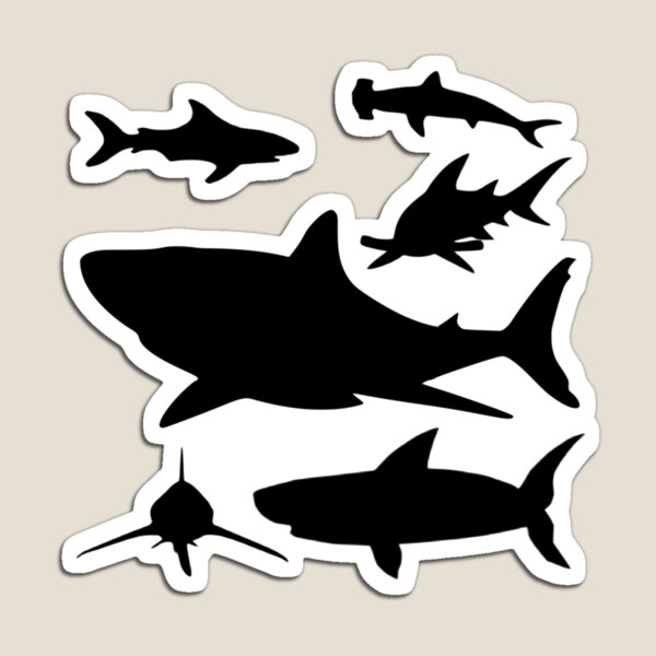 Item preview, shark silhouette 1 designed and sold by GL Digital Artwork .