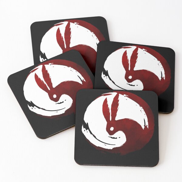 Item preview, Rabbit Moon - Red and White Variant designed and sold by WishingInkwell.