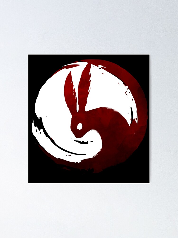Rabbit Moon Red And White Variant Poster By Wishinginkwell Redbubble Rabbit Moon Red And White Variant Poster By Wishinginkwell Redbubble