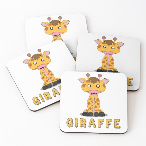 Item preview, cute giraffe kawaii animals illustration gifts designed and sold by zerobatt.