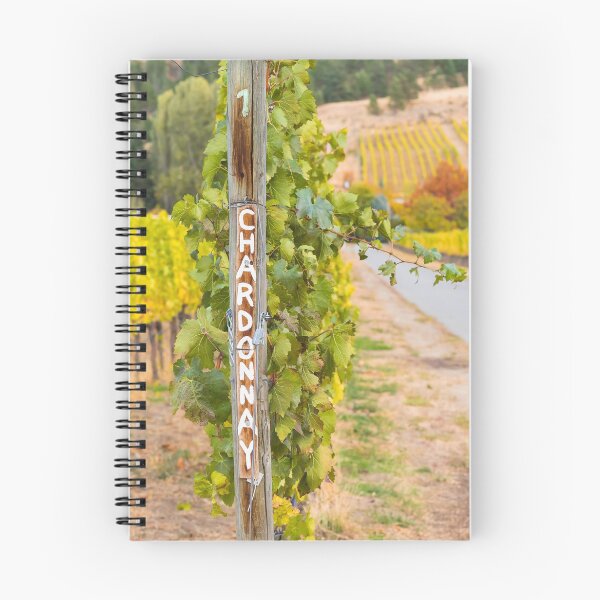 Item preview, Chardonnay Sign in Autumn Vineyard designed and sold by Amy Mitchell.