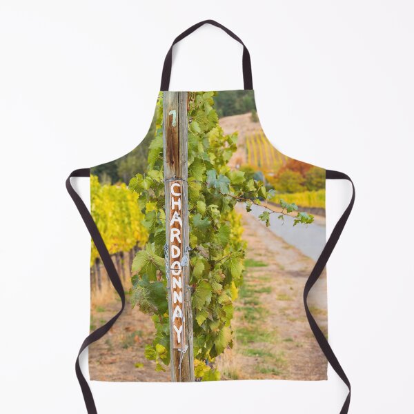 Item preview, Chardonnay Sign in Autumn Vineyard designed and sold by Amy Mitchell.