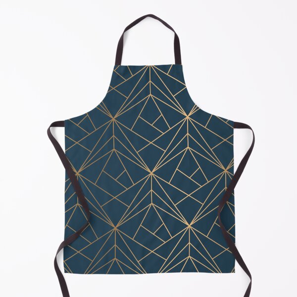 Item preview, Benjamin Moore Hidden Sapphire Gold Geometric Pattern With White Shimmer designed and sold by Vic Torys ☆.