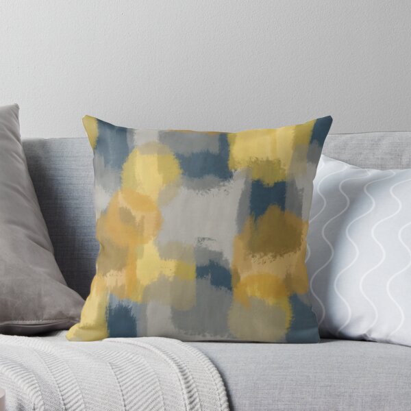 Item preview, Abstract Paint in Mustard Yellow, Grey, and Navy Blue designed and sold by kierkegaard.