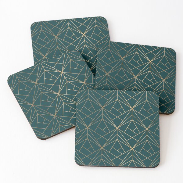 Item preview, Hidden Sapphire Geometric Gold Pattern With White Shimmer designed and sold by Vic Torys ☆.