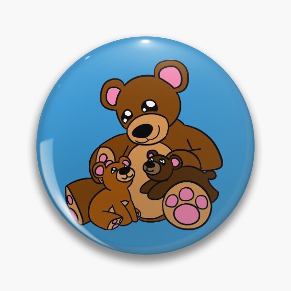 Item preview, Teddy Bear Family-Blue designed and sold by RobynKitty.