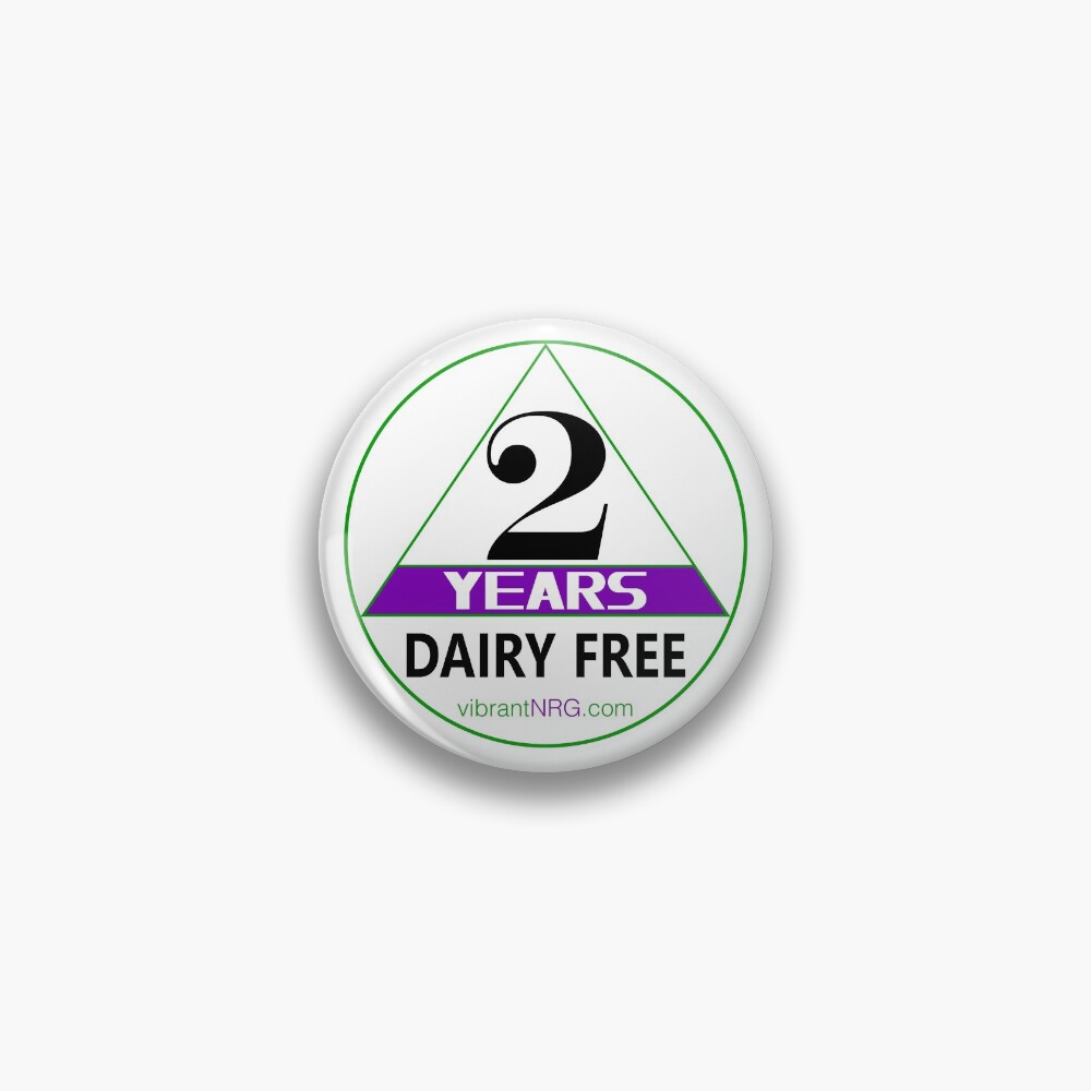 2 Years DAIRY FREE Pin