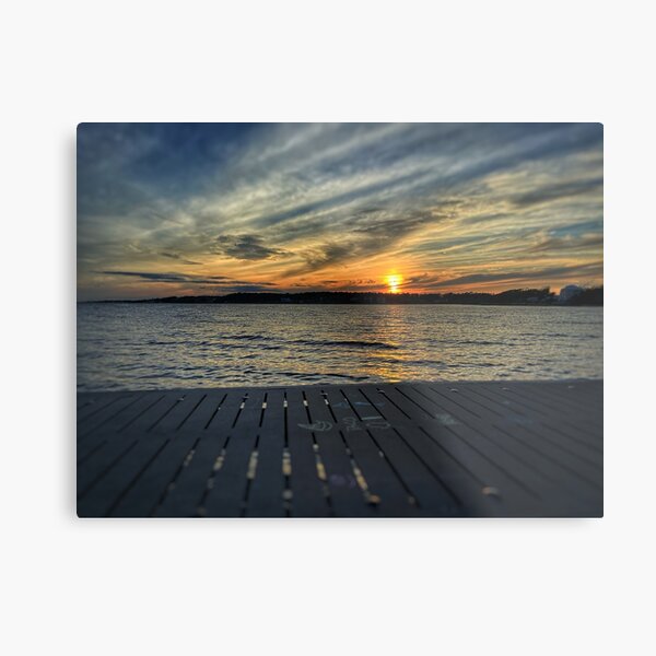 Camp Alby Sunset Metal Print