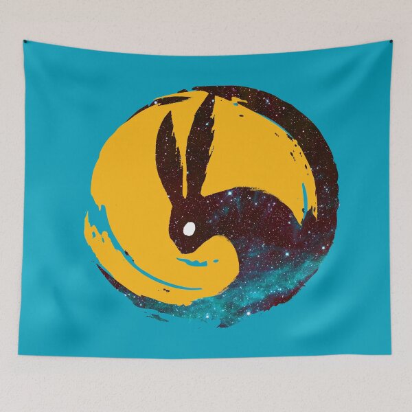 Item preview, Rabbit Moon - Blue Galaxy Variant designed and sold by WishingInkwell.