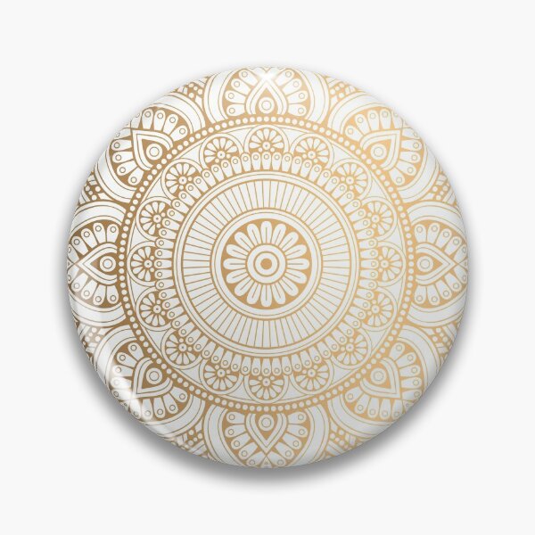 Item preview, Gold Mandala Pattern Illustration With White Shimmer designed and sold by Vic Torys ☆.