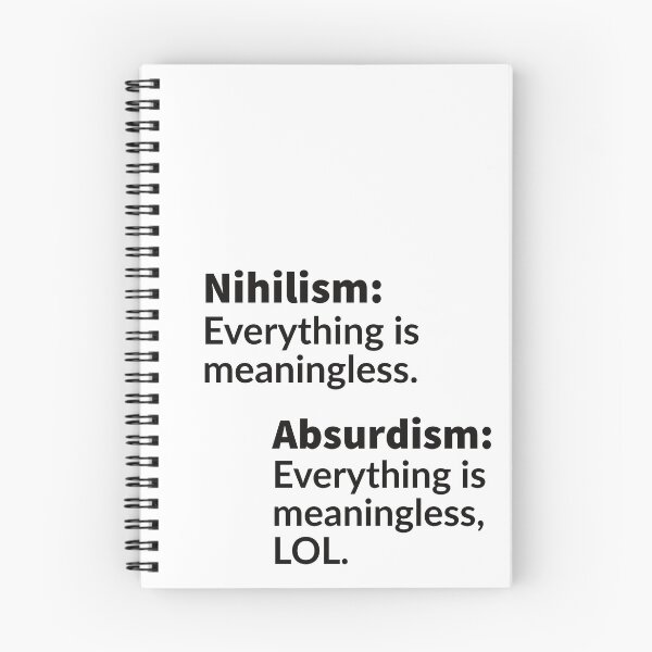 Item preview, Nihilism vs Absurdism designed and sold by Merry Blacksmith.