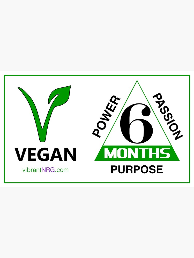 6 Months VEGAN by vibrantNRG