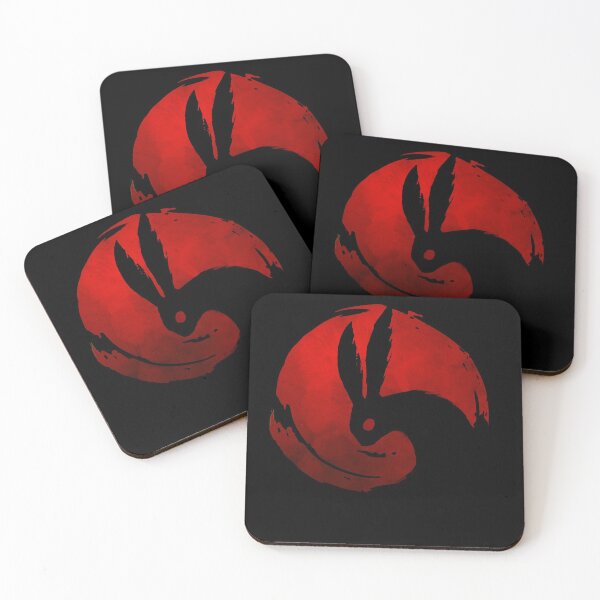 Item preview, Rabbit Moon - Red and Black Variant designed and sold by WishingInkwell.