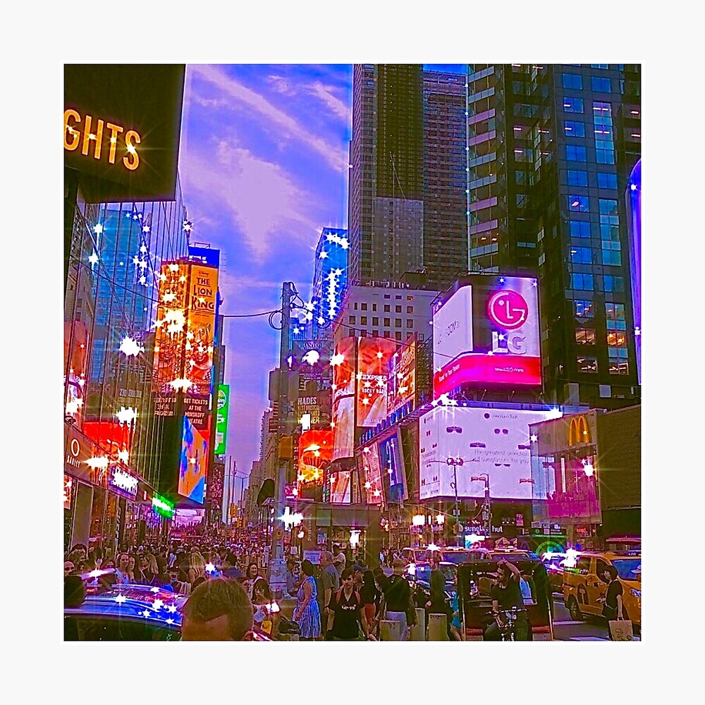 New York City Indie Aesthetic Photo Poster By Samar N Redbubble