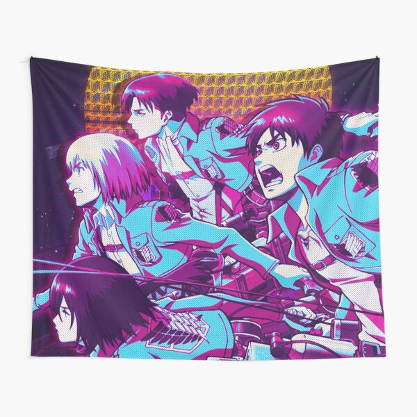 attack on titan design Tapestry