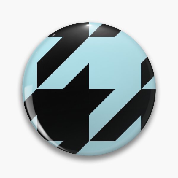 Item preview, Houndstooth Black and Baby Blue designed and sold by Moyanana.