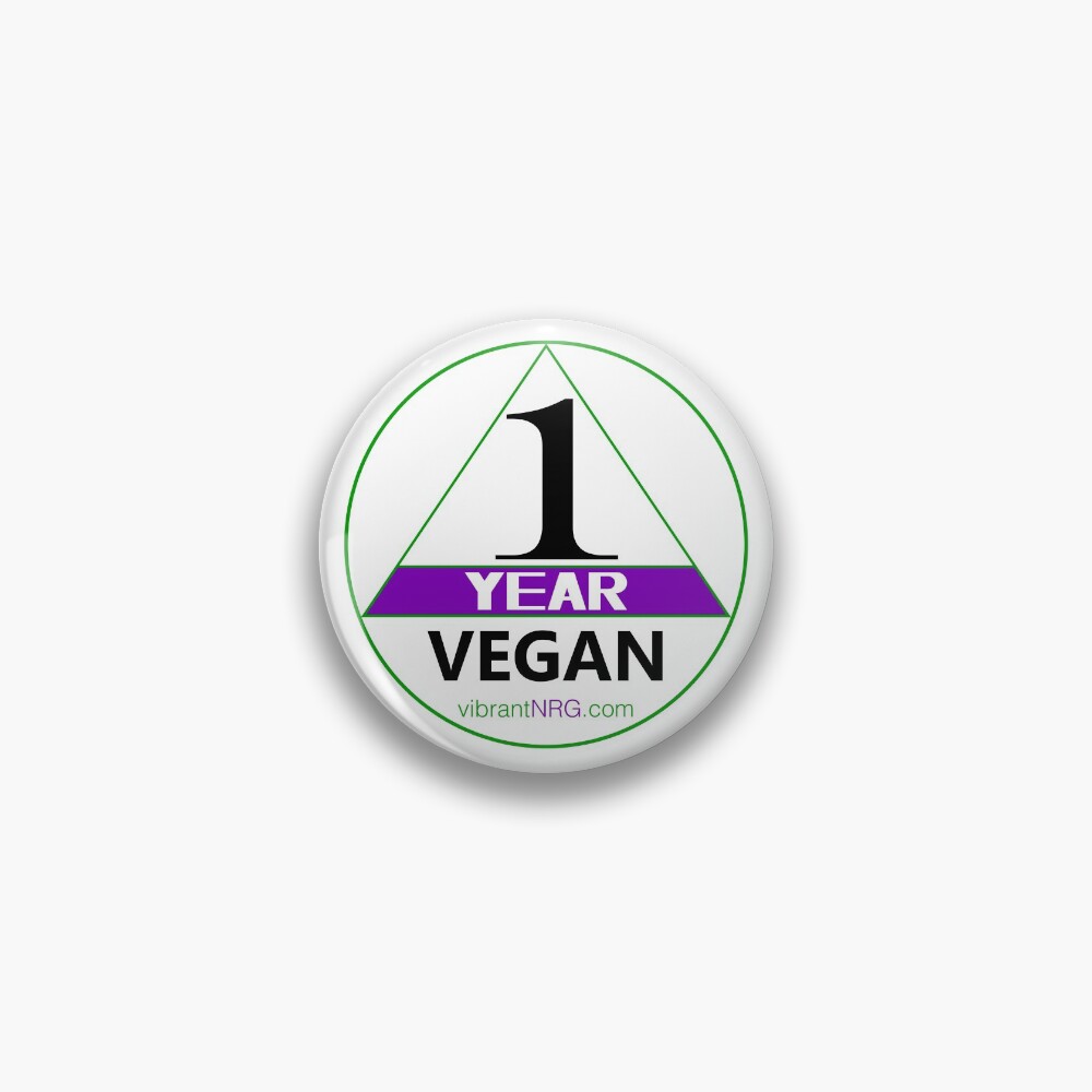 1 Year VEGAN Pin