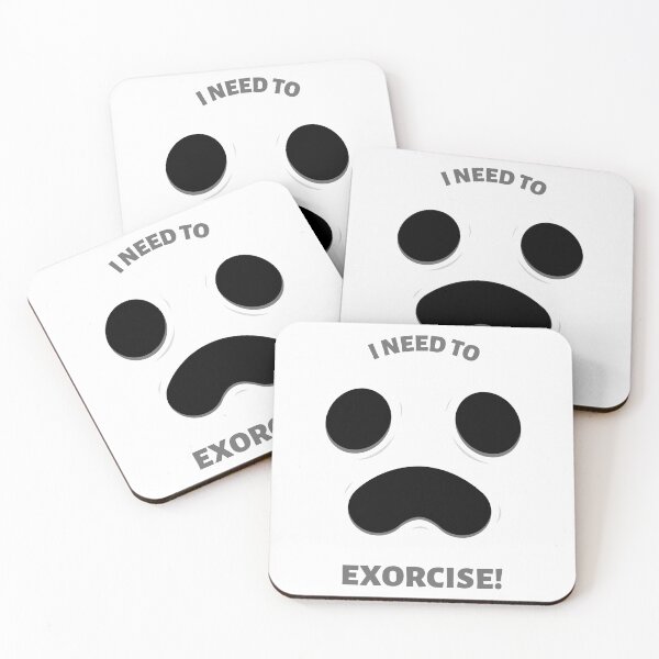 Item preview, Exorcise funny face designed and sold by Beyond Words.