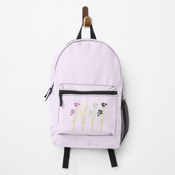 Item preview, Ace Pride Wildflowers on a purple background designed and sold by Alysha Newton.