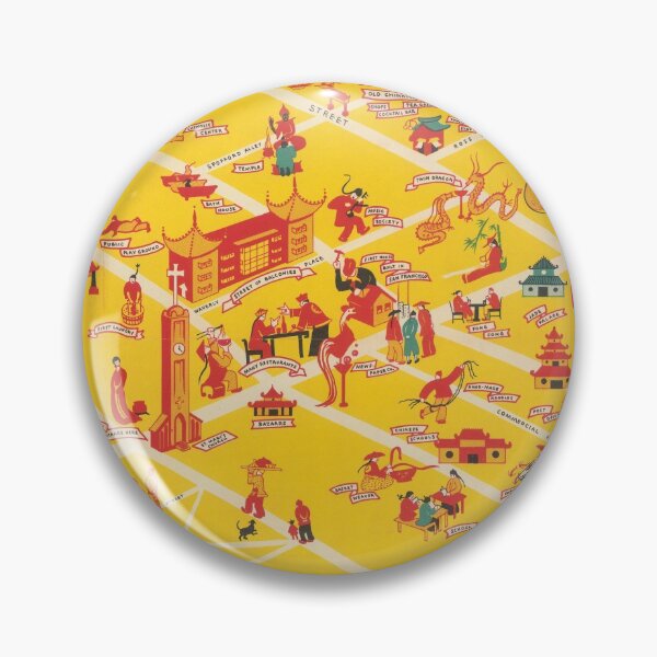 Item preview, 1939 Map of Chinatown in San Francisco designed and sold by Gin  Neko.