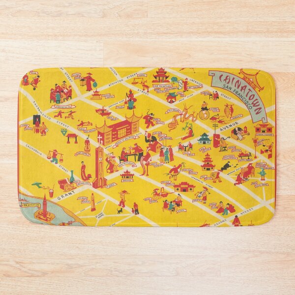 Item preview, 1939 Map of Chinatown in San Francisco designed and sold by Gin  Neko.
