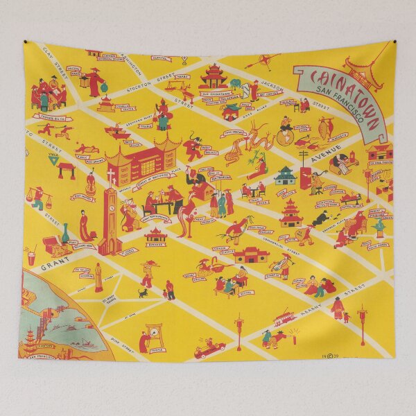 Item preview, 1939 Map of Chinatown in San Francisco designed and sold by Gin  Neko.