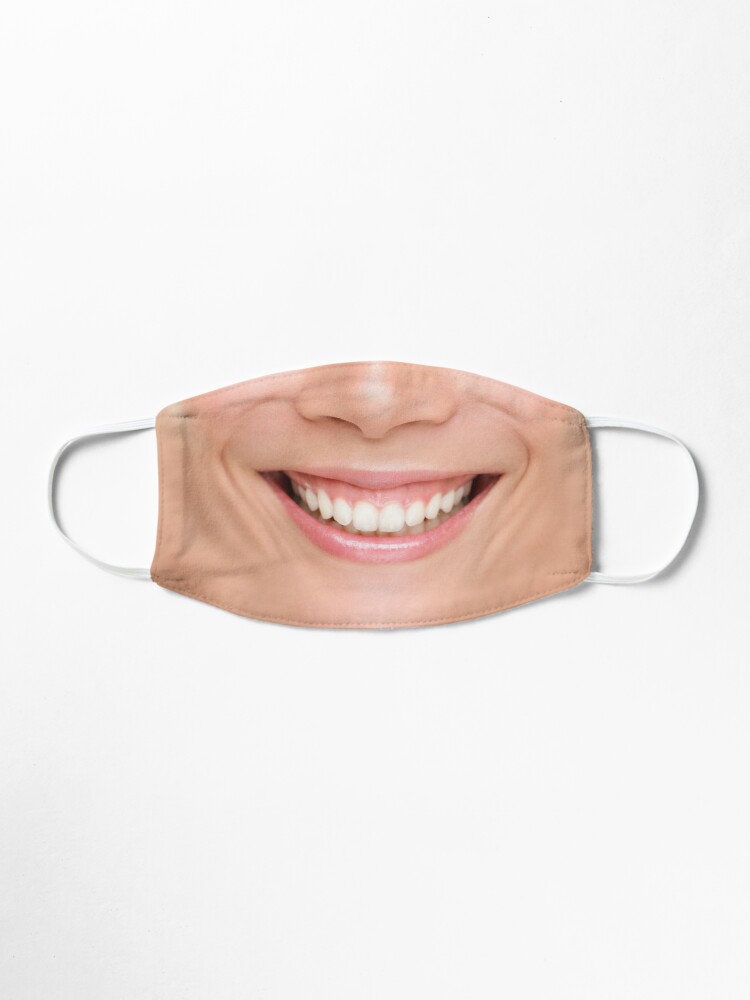 Alternate view of Happy perfect smile woman Mask