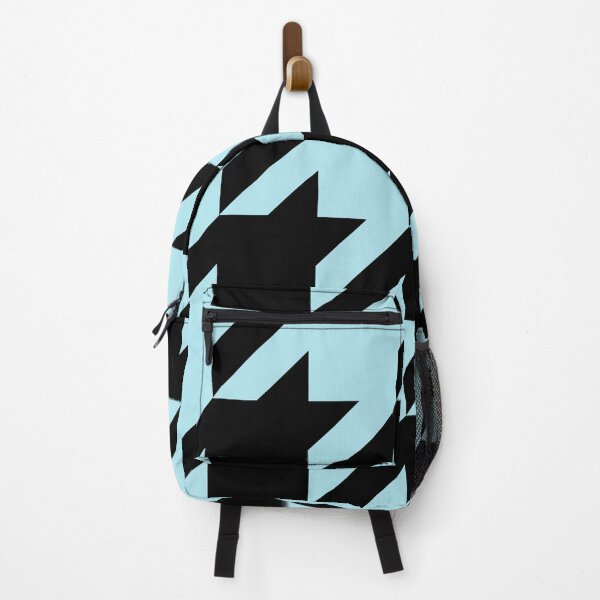 Item preview, Houndstooth Black and Baby Blue designed and sold by Moyanana.