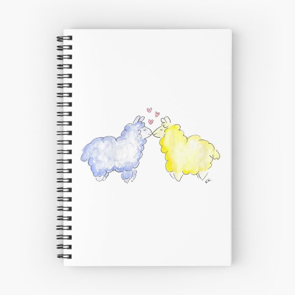 Item preview, Llamas enamoradas designed and sold by KKDrawsALot.