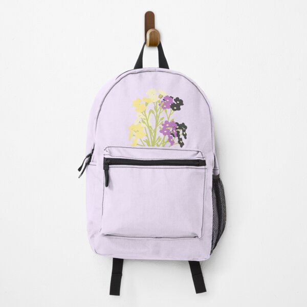 Item preview, Nonbinary Pride Bouquet on a purple background designed and sold by Alysha Newton.