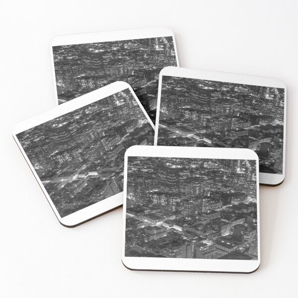 Item preview, NYC Buildings at Night - Black & White - Emigrant Savings designed and sold by AlteredAtelier.