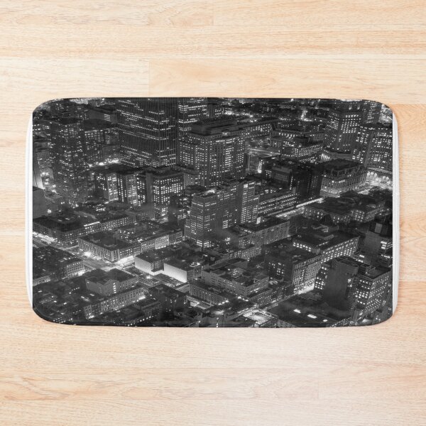 Item preview, NYC Buildings at Night - Black & White - Emigrant Savings designed and sold by AlteredAtelier.