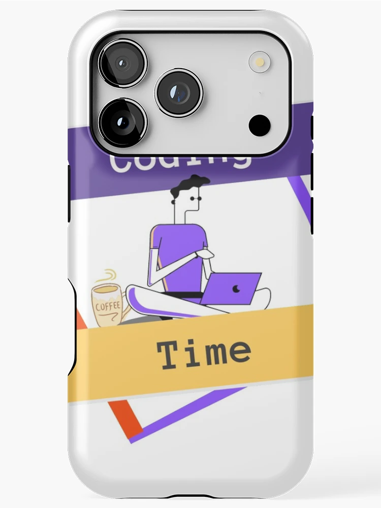 Thumbnail 1 of 4, iPhone Case, Coding Time - Man Coder designed and sold by SmfCoder.