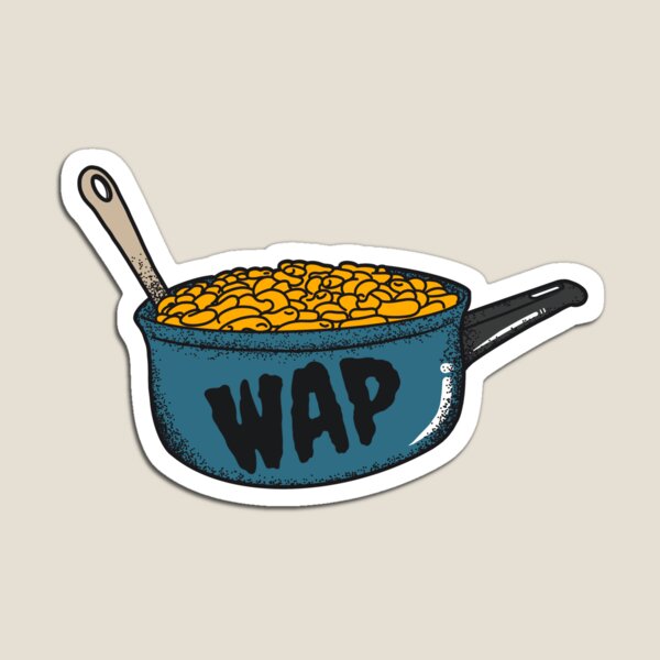 Macaroni In A Pot WAP Sticker Magnet