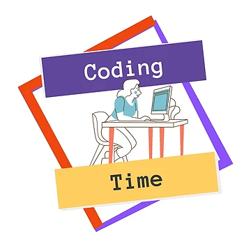 Artwork thumbnail, Coding Time - Woman Coder by SmfCoder