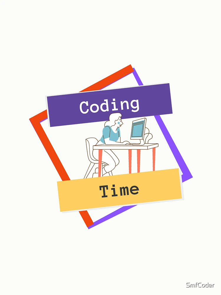 Thumbnail 6 of 6, Pullover Sweatshirt, Coding Time - Woman Coder designed and sold by SmfCoder.