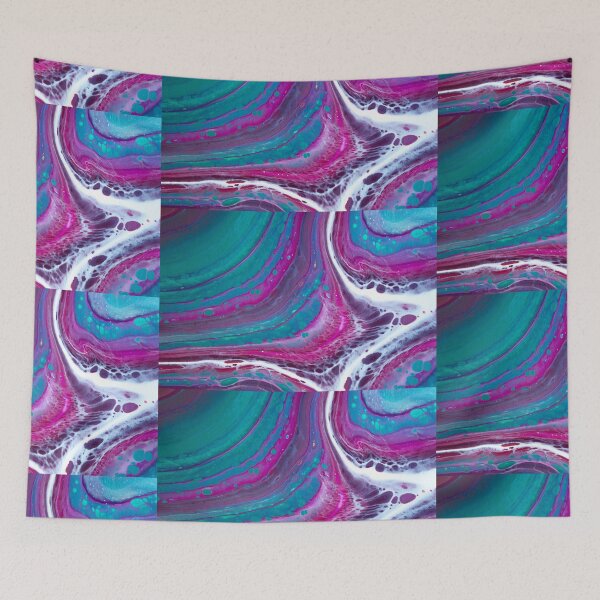 Item preview, Pink, Teal and White Open Cup Pour designed and sold by crystalorrainee.
