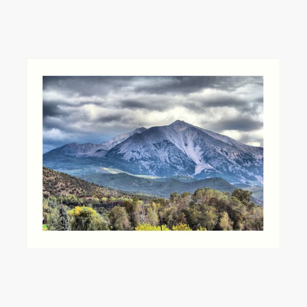 Mt. Sopris Carbondale Colorado Art Print